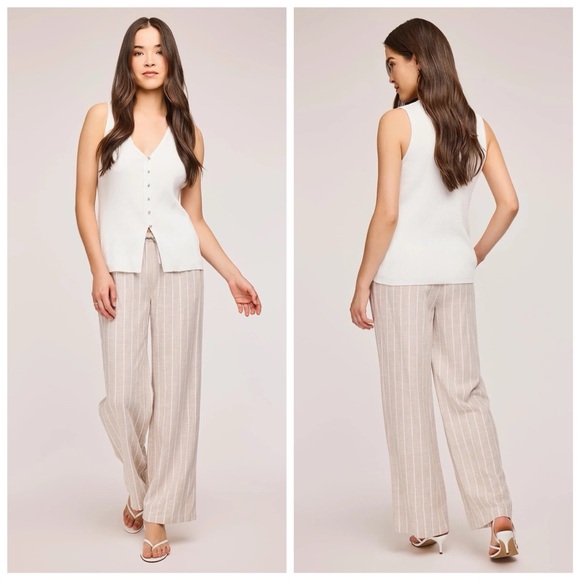 Gentle Fawn Pants - Gentle Fawn Finley Pant in Linen Stripe